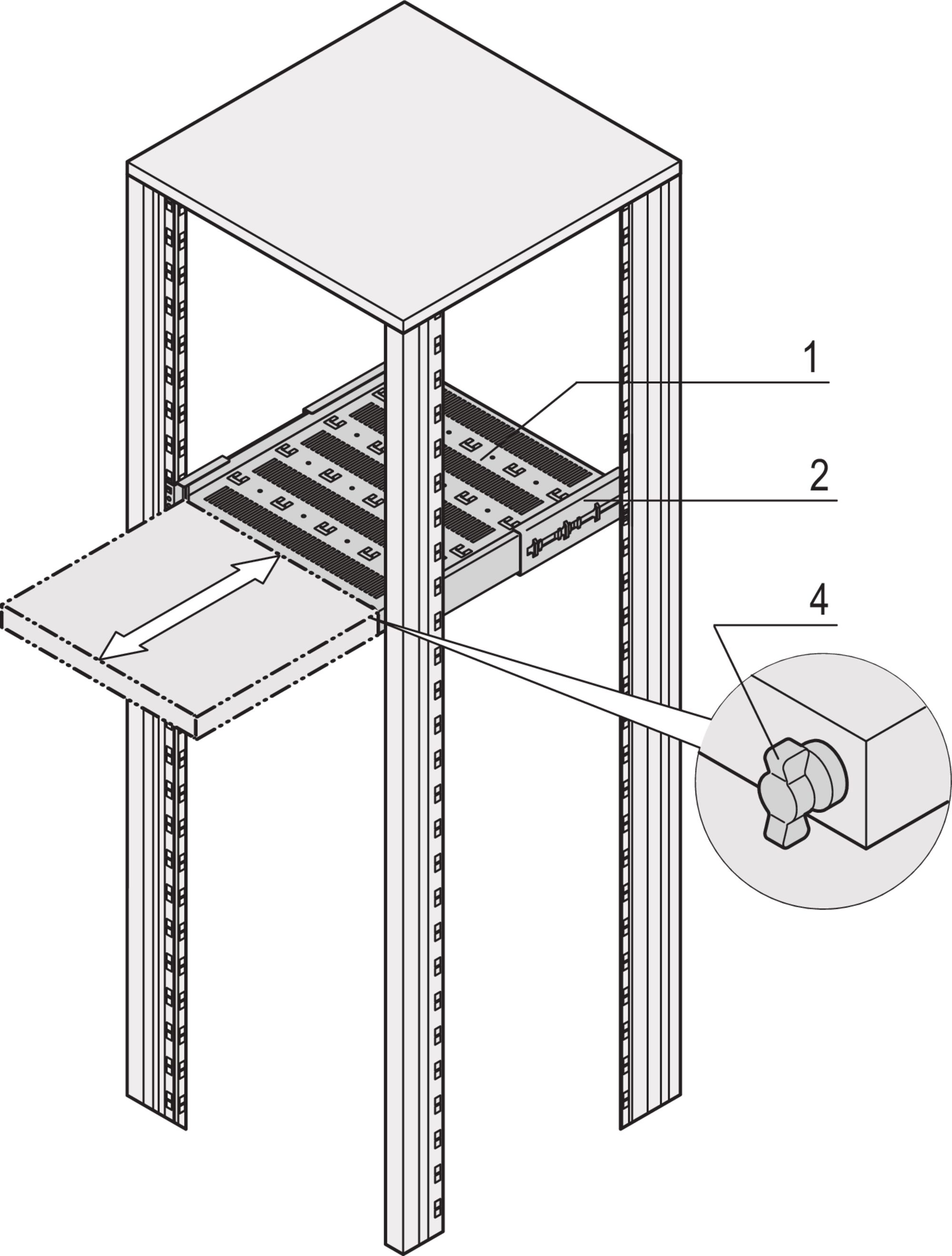 nVent SCHROFF Novastar Series Shelf x 682 mm