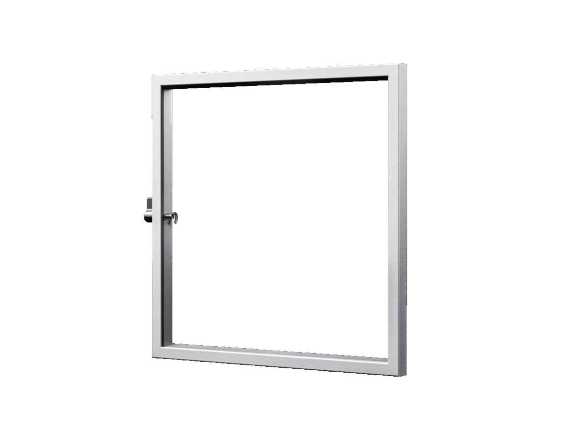 Rittal Grey Aluminium IP54 Inspection Window for use with AX enclosures instead of a door and surfaces