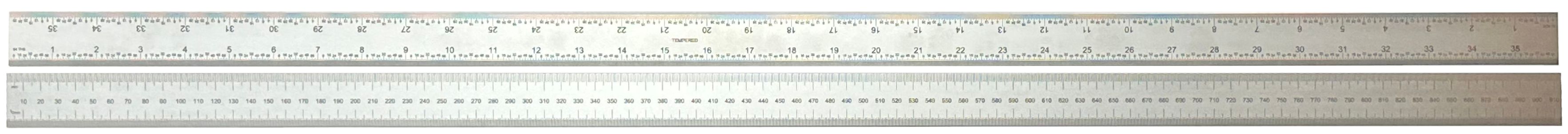 RS PRO 900 mm Steel Rule Imperial, Metric
