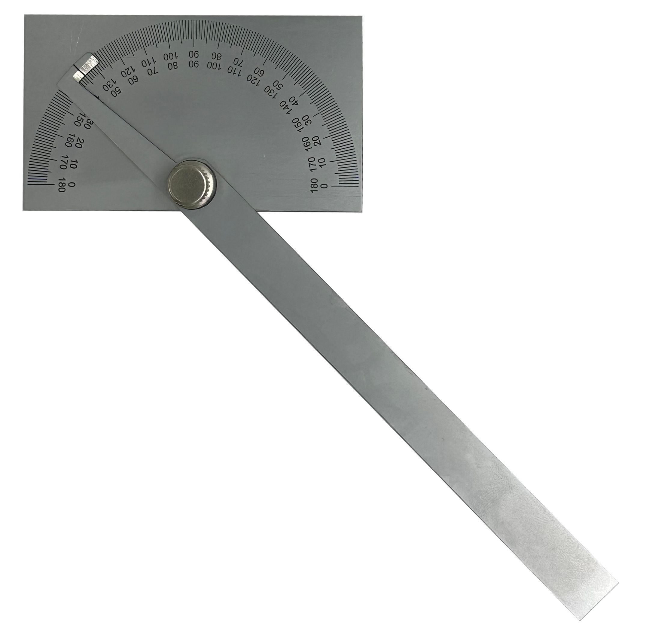 274-1074 RS PRO Vernier Imperial/Metric Bevel Protractor, 195 mm Steel Blade