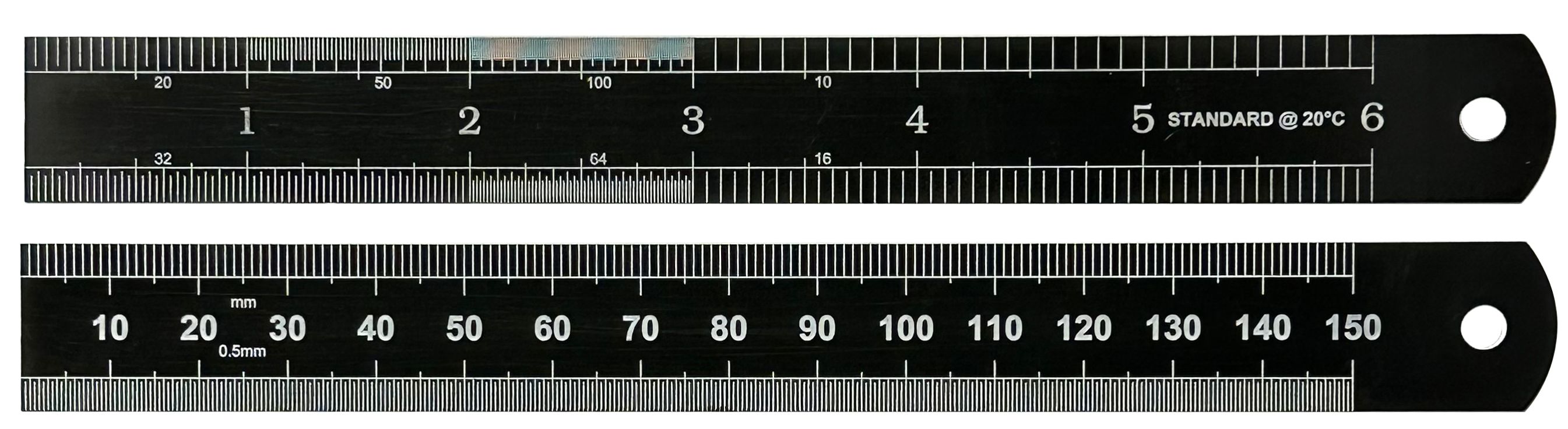 RS PRO 150 mm Steel Rule Imperial, Metric