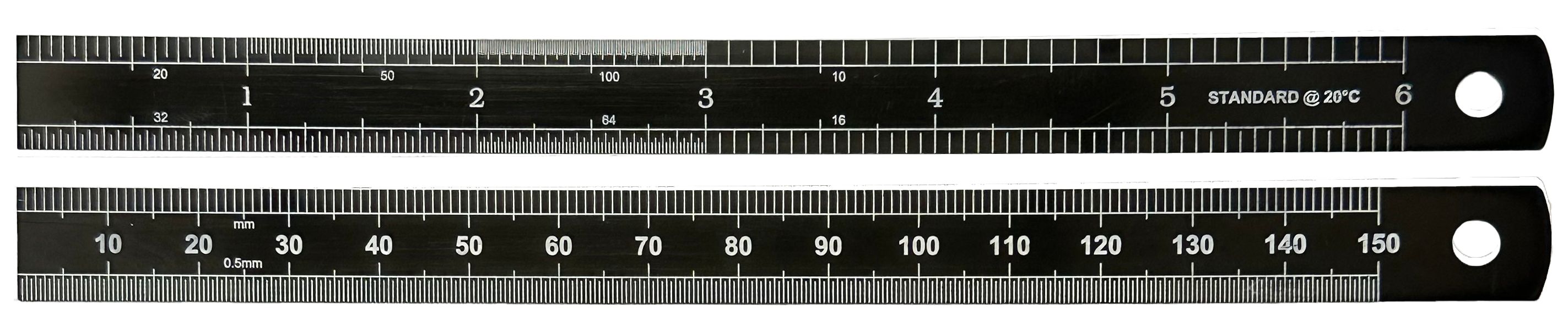 RS PRO 150 mm Steel Rule Imperial, Metric