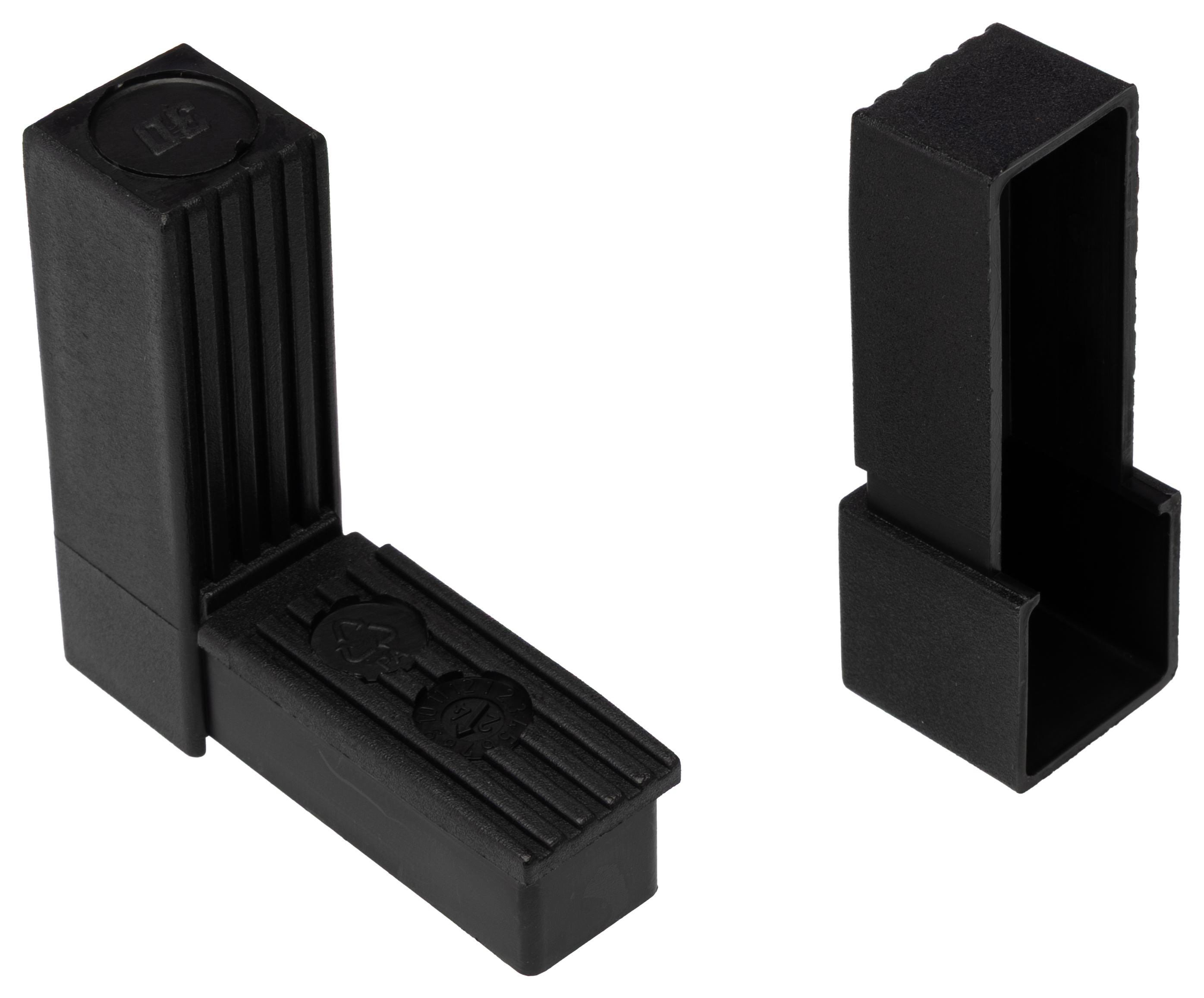 RS PRO 2-Way Connector, Square Tube Connector, Strut Profile 25 mm, Round Tube Size 25 mm