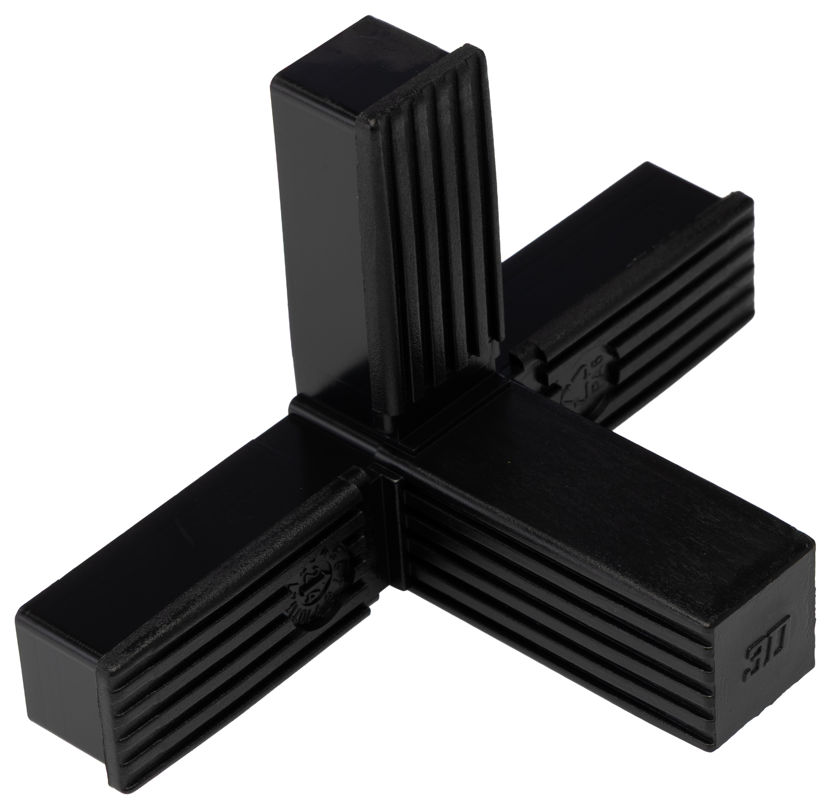 274-1116 RS PRO 4-Way Connector, Square Tube Connector, Strut Profile 25 mm, Round Tube Size 25 x 25 mm