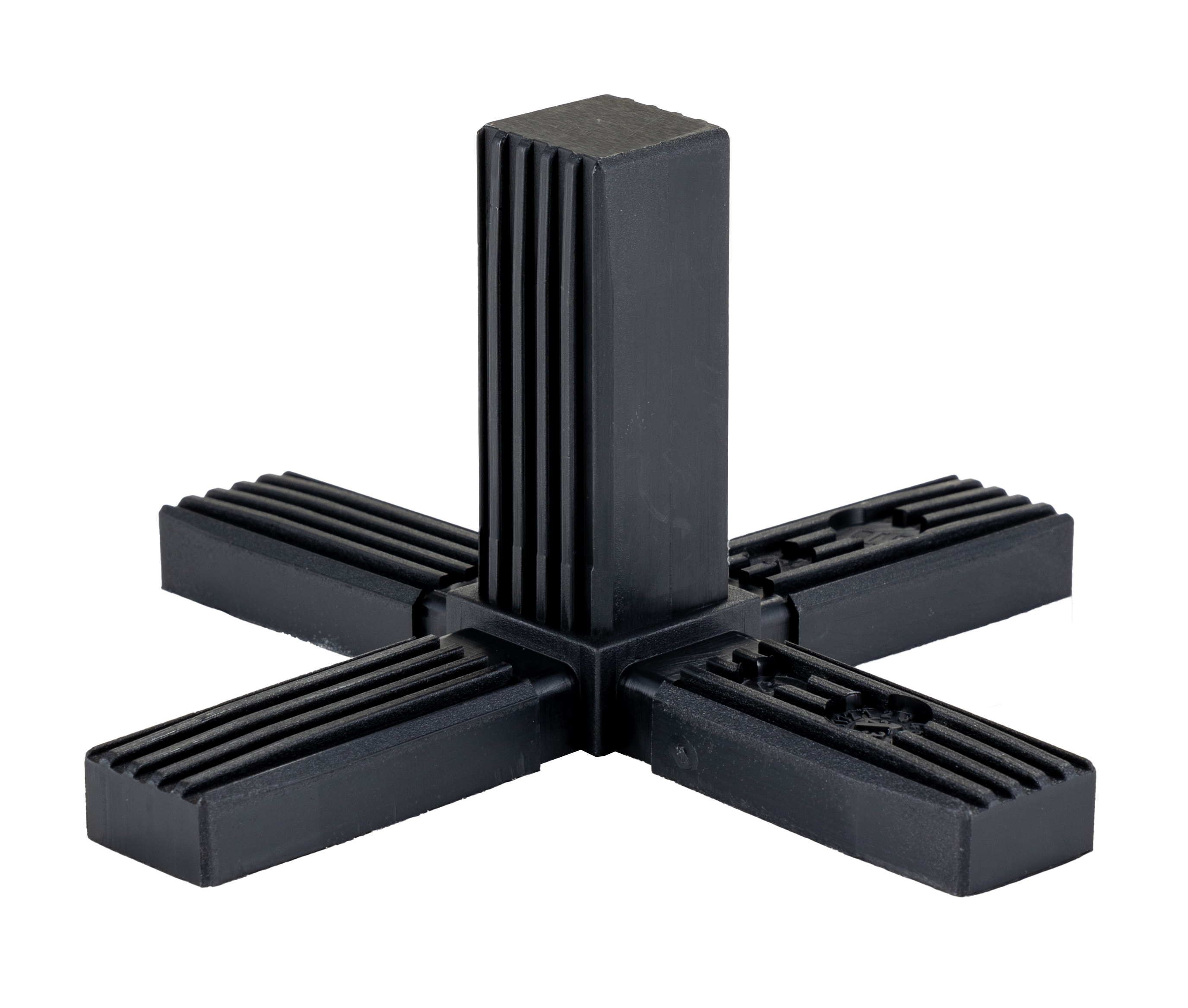 RS PRO 6-Way Connector, Square Tube Connector, Strut Profile 25 mm, Round Tube Size 25 x 25 mm