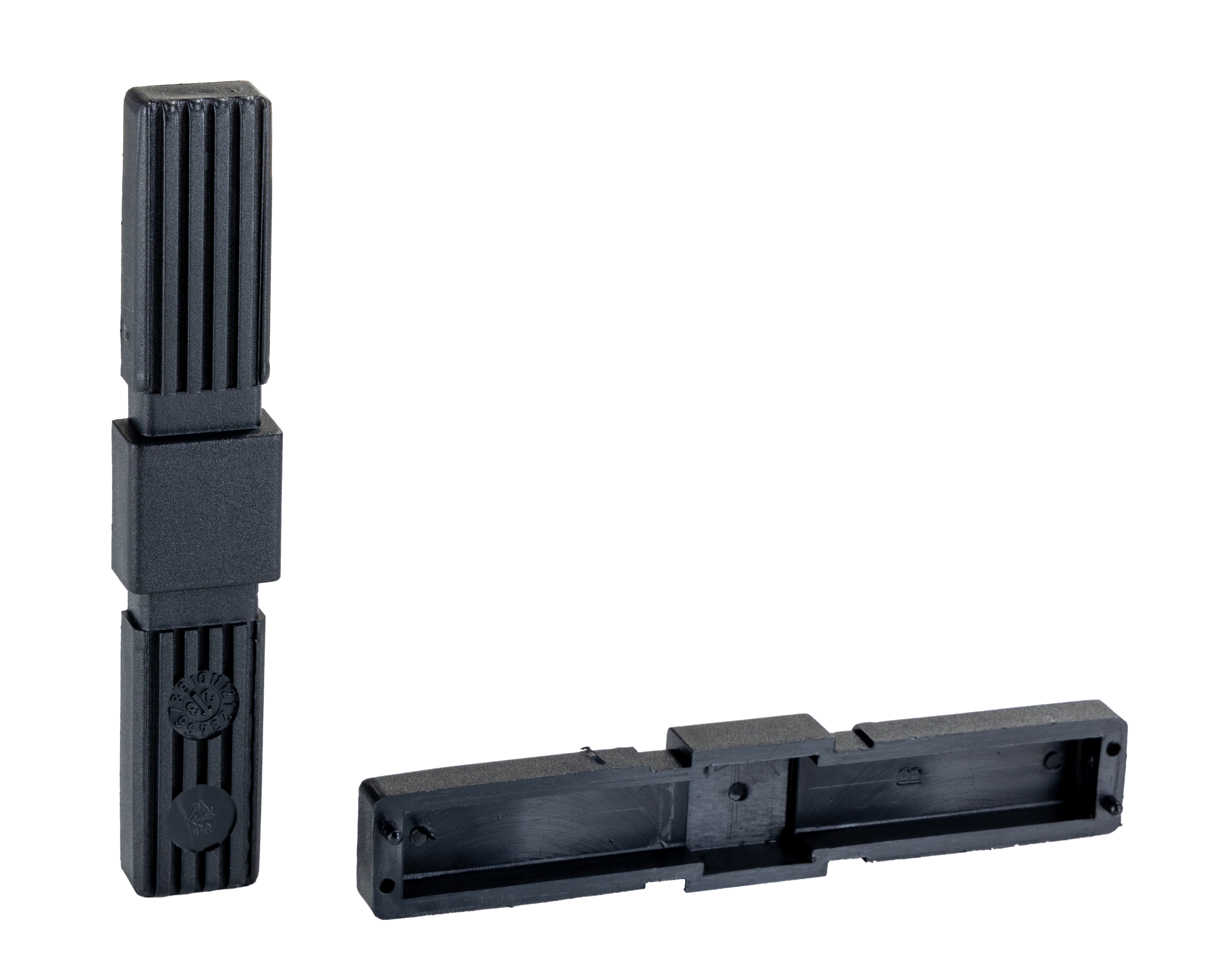 RS PRO Tube Connector, Straight Square Tube Connector, Strut Profile 25 mm, Round Tube Size 25 x 25 mm