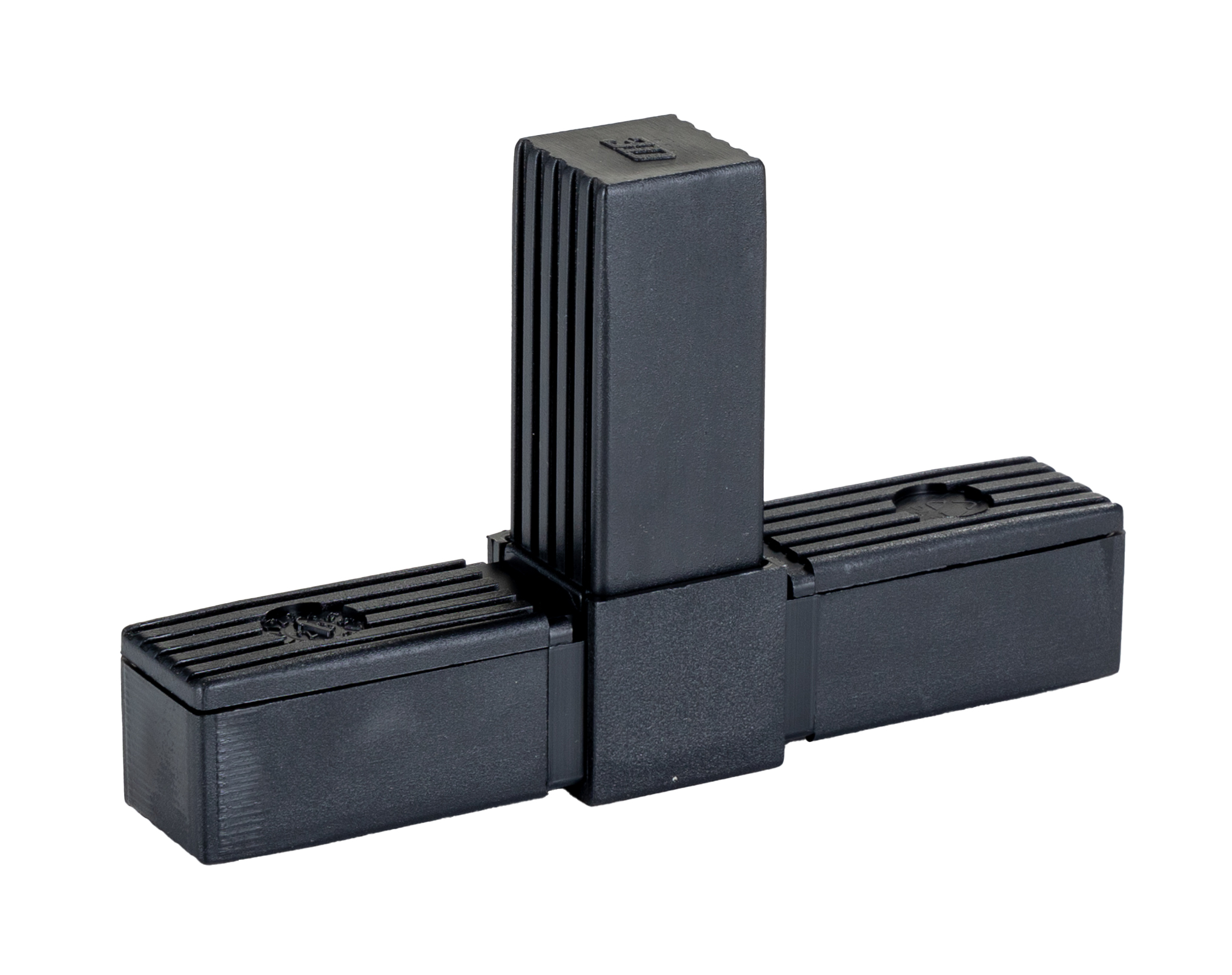 RS PRO 3-Way Connector, TEE Square Tube Connector, Strut Profile 25 mm, Round Tube Size 25 mm