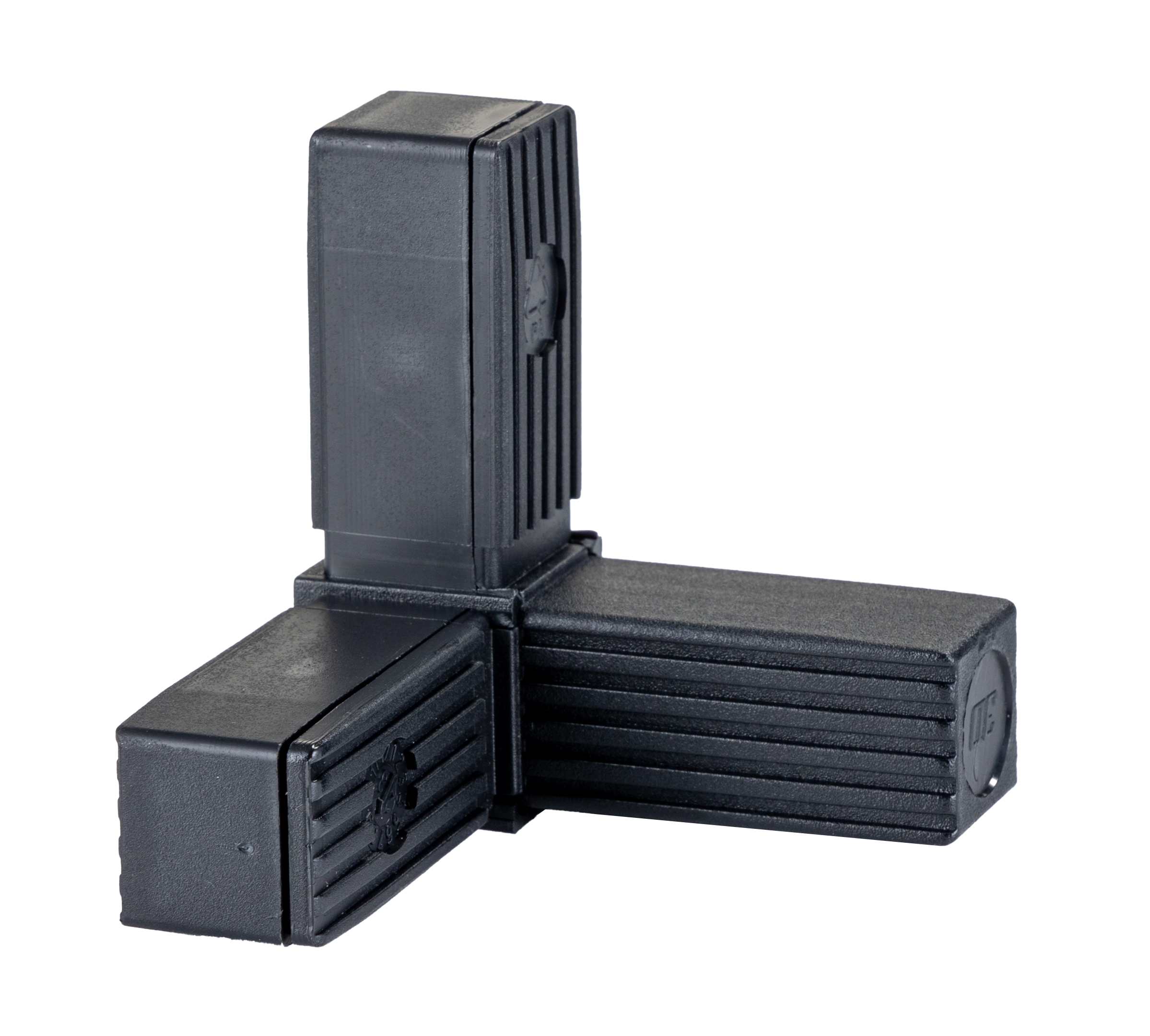 RS PRO 3-Way Connector, Square Tube Connector, Strut Profile 25 mm, Round Tube Size 25 x 25 mm