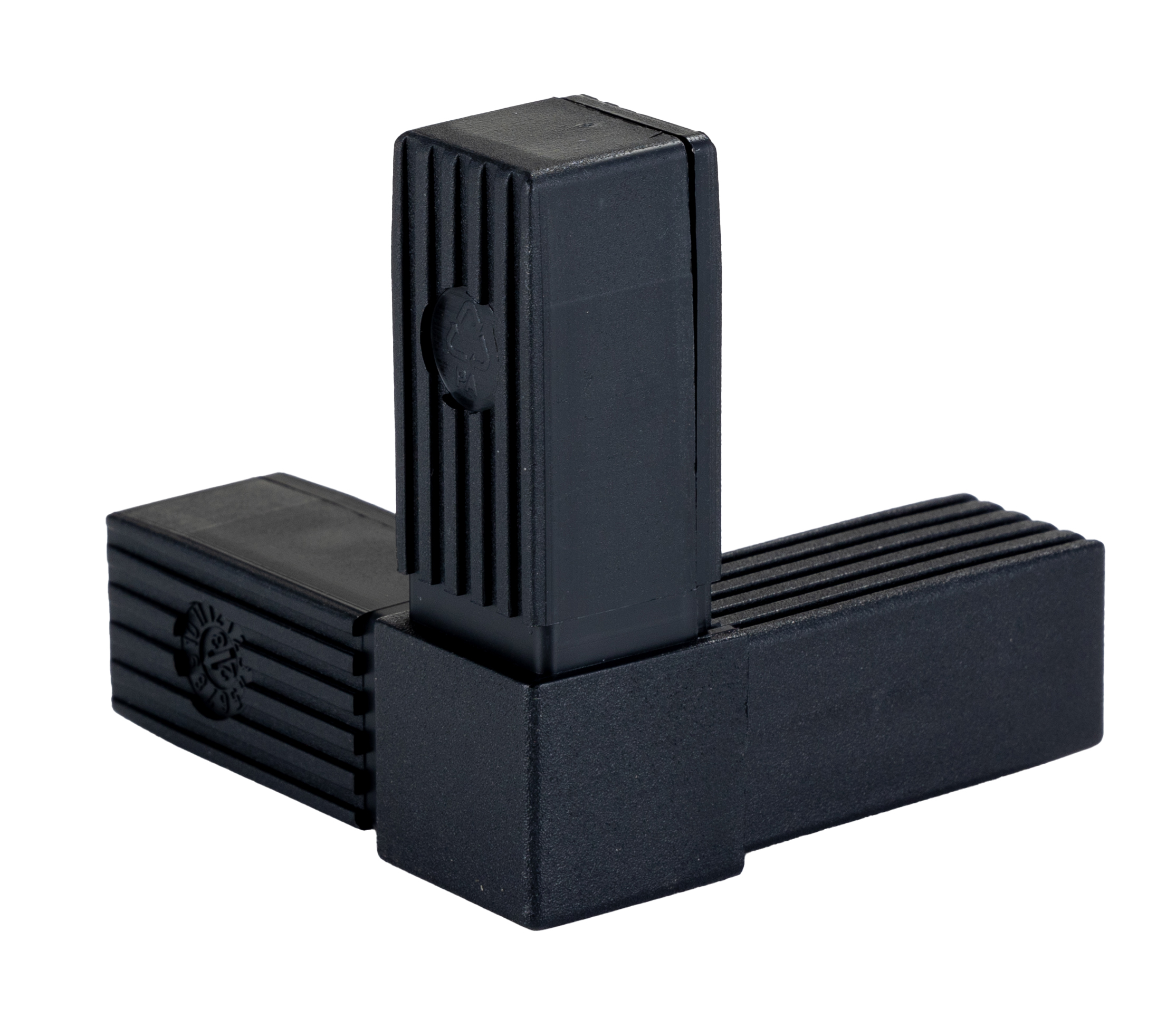 274-1123 RS PRO 3-Way Connector, Square Tube Connector, Strut Profile 25 mm, Round Tube Size 25 x 25 mm