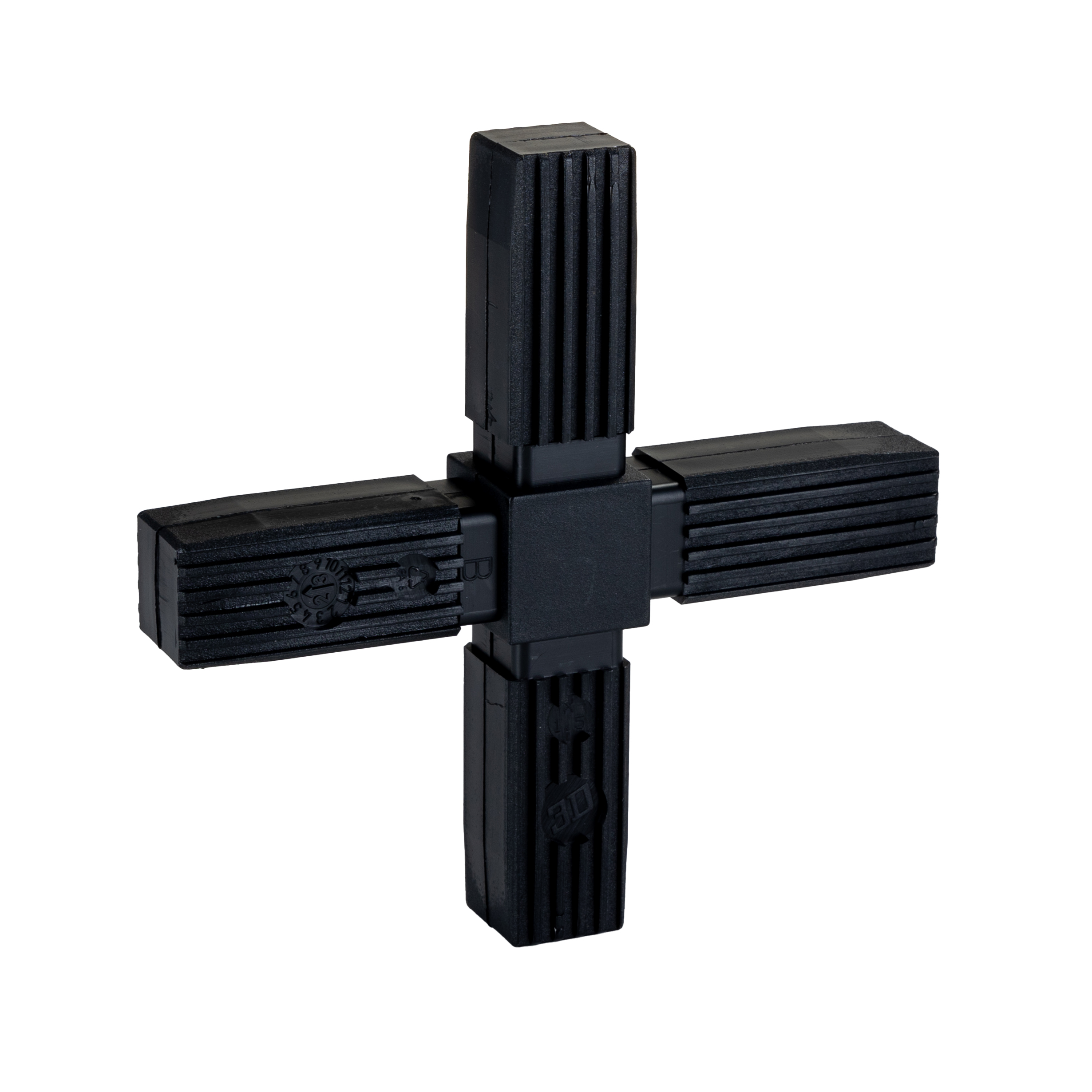 RS PRO 4-Way Connector, Flat Square Tube Connector, Strut Profile 25 mm