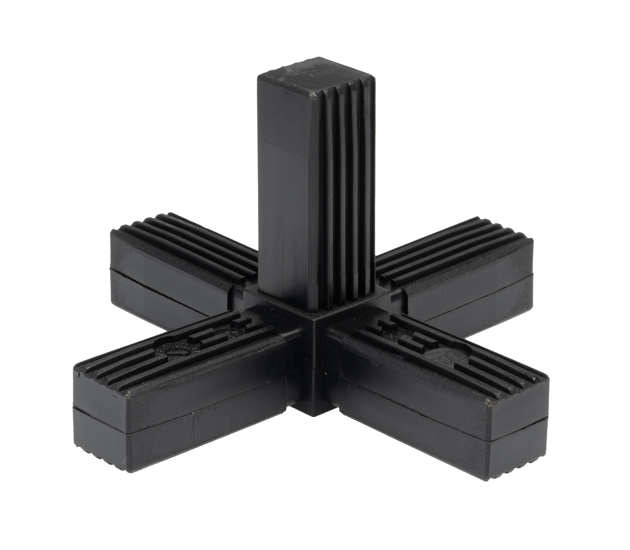 RS PRO 5-Way Connector, Square Tube Connector, Strut Profile 25 mm, Round Tube Size 25 x 25 mm
