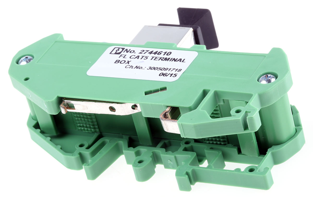 2744610 Phoenix Contact 4-Contact Male Interface Module, RJ45 Connector, DIN Rail, 1A