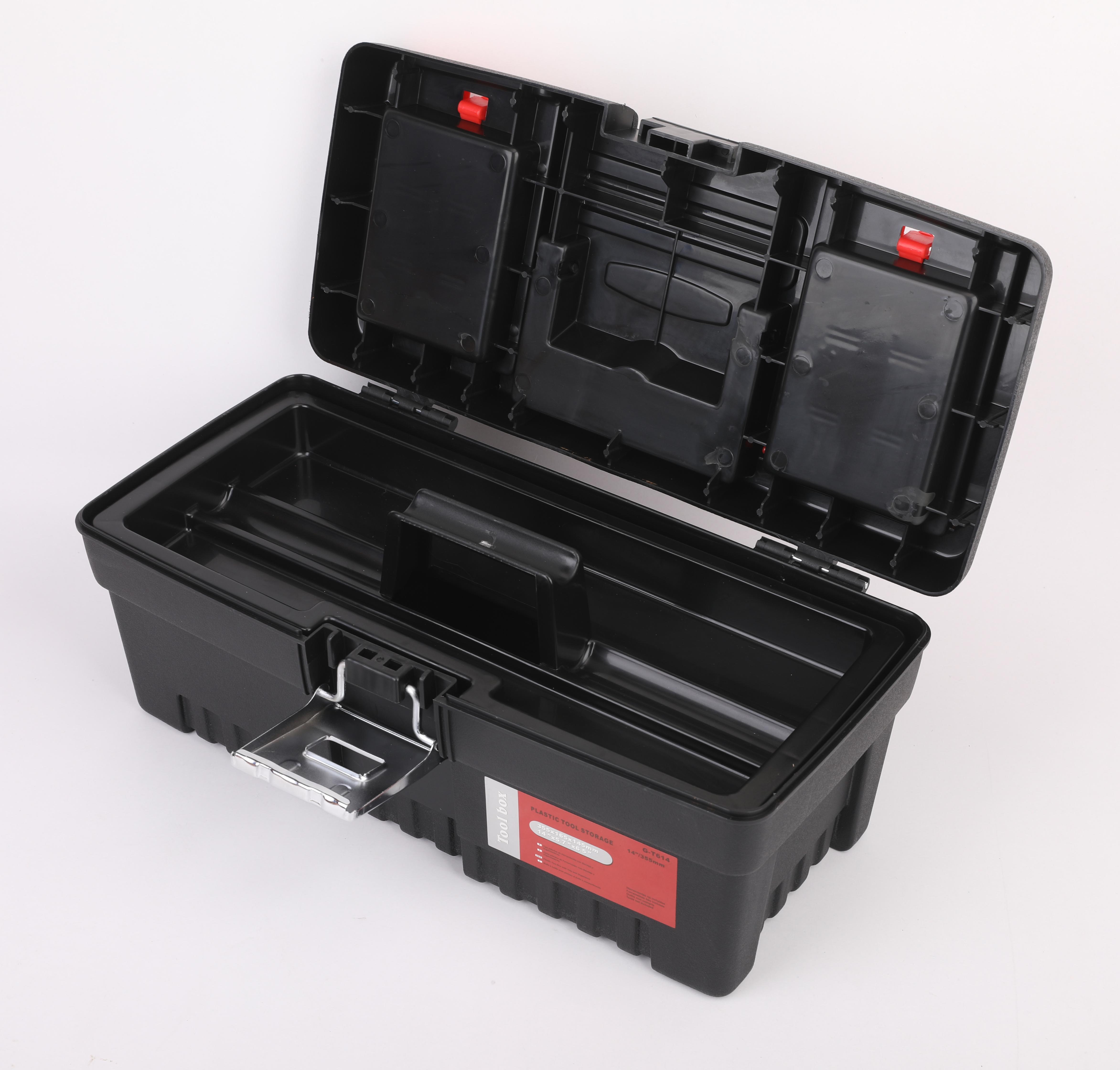 275-0038 RS PRO Polypropylene, Carbon Steel Tool Box 145 mm 355 mm 165mm