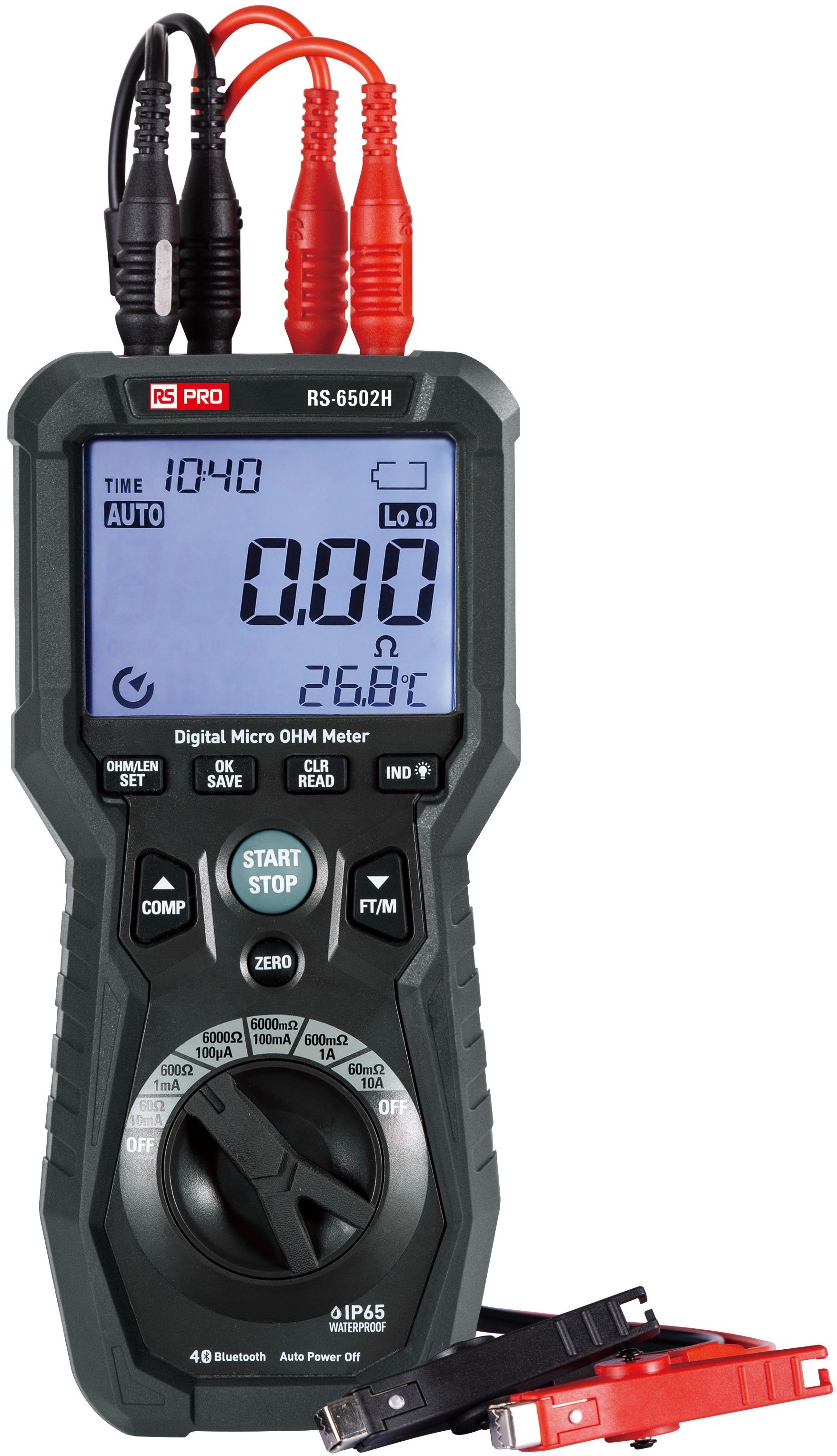 RS PRO RS-6202H Handheld Ohmmeter, 4 Wire, RSCAL