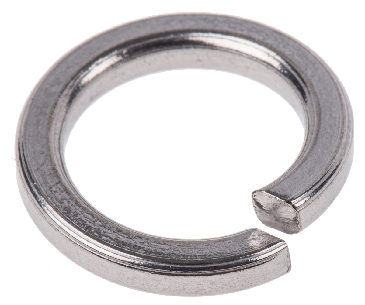 RS PRO Stainless Steel Plain Lock Washers, M10, DIN 7980
