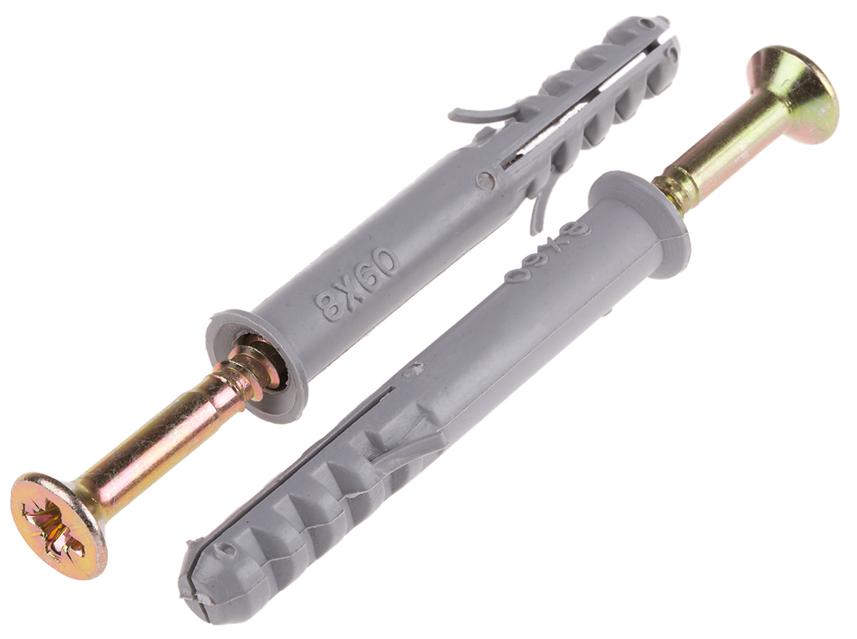 RS PRO Frame Fixing Nylon, length 60 mm, fixing hole diameter 8 mm