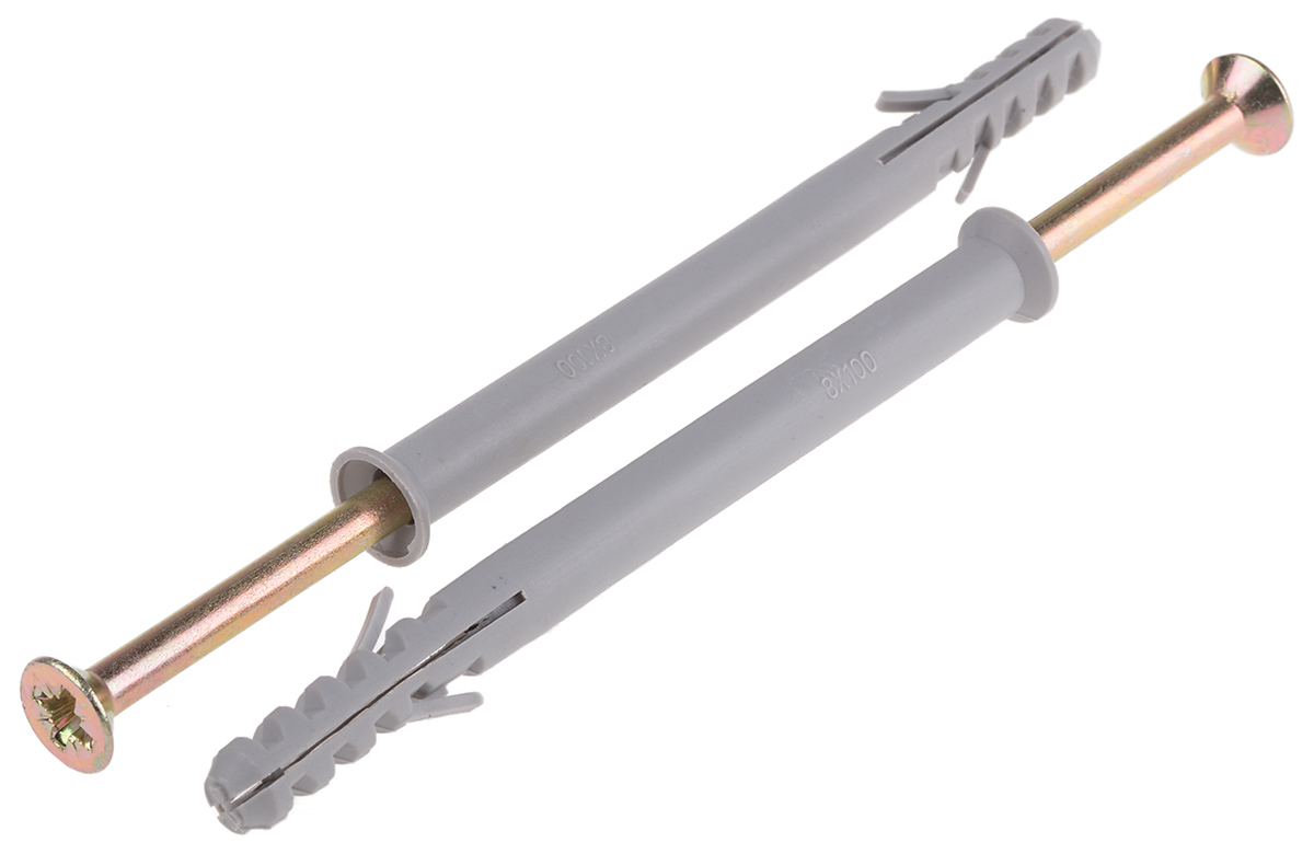 RS PRO Frame Fixing Nylon, length 100 mm, fixing hole diameter 8 mm