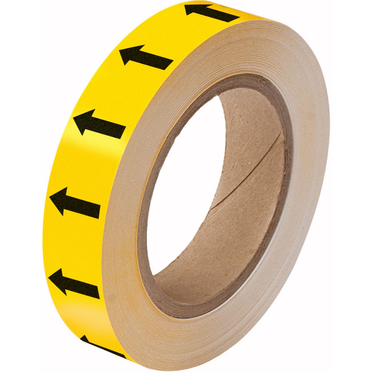 Brady Black, Yellow Polyester Pipe Marking Tape, text Arrow, Dim. W 25mm x L 33 m