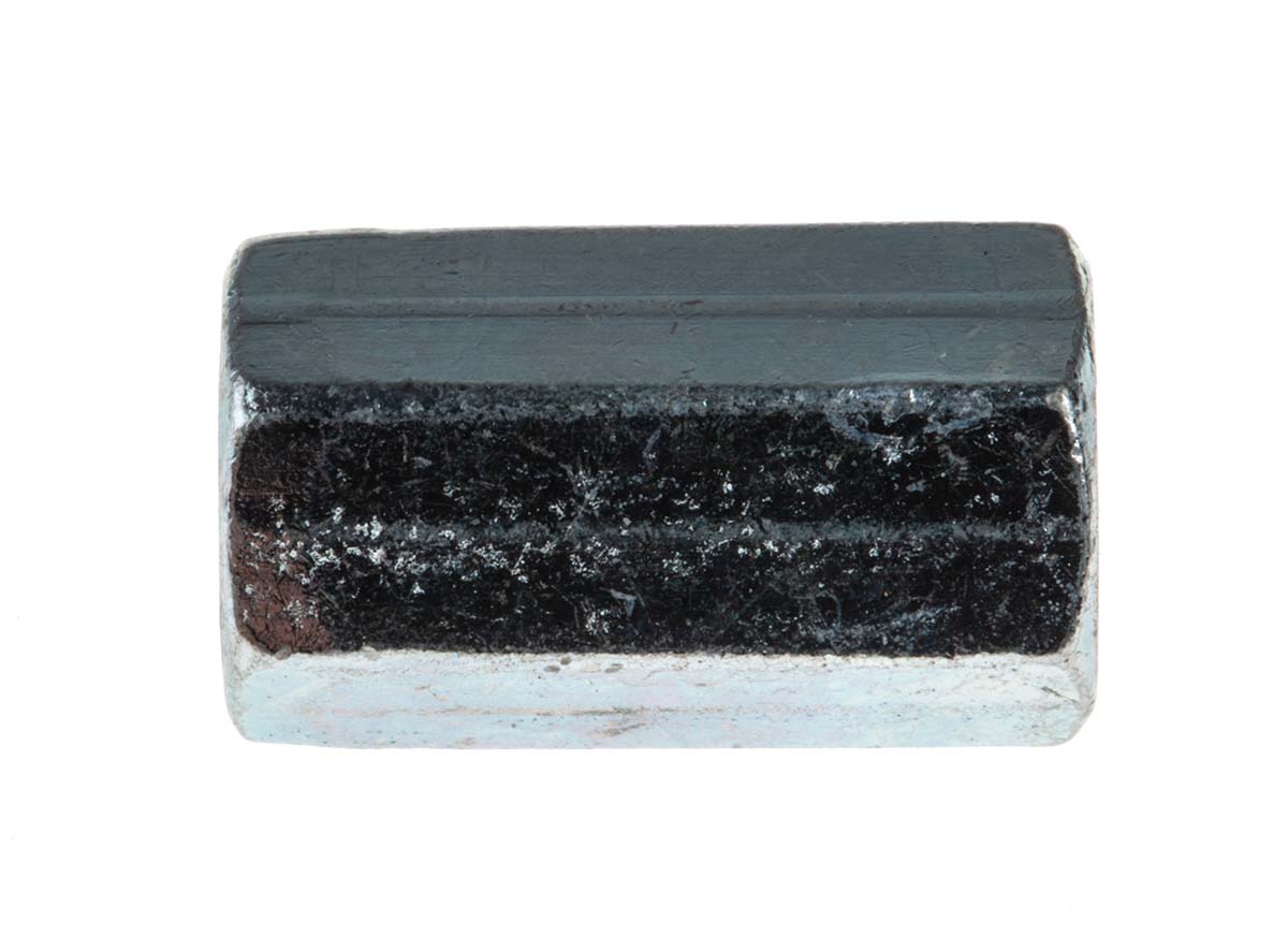 276-522 RS PRO 18 mm Bright Zinc Steel Coupling Nut, M6