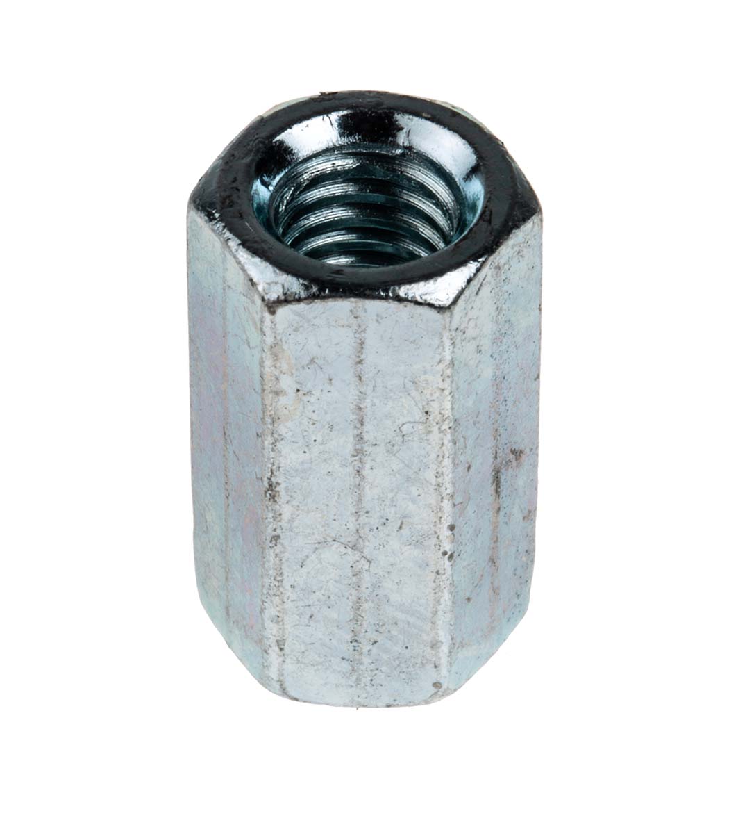 276-522 RS PRO 18 mm Bright Zinc Steel Coupling Nut, M6