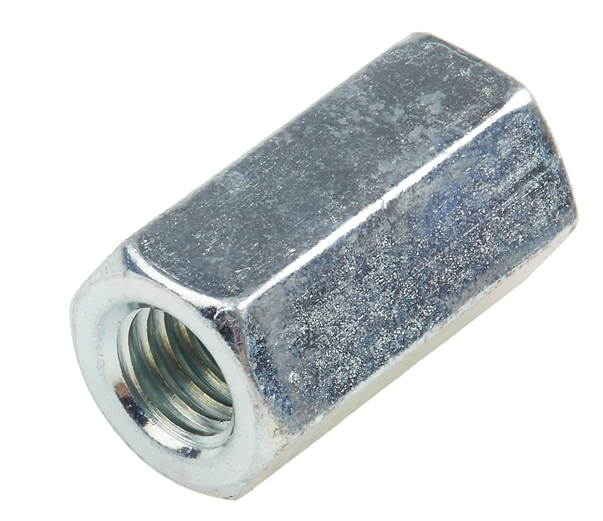 RS PRO 24 mm Bright Zinc Steel Coupling Nut, M8