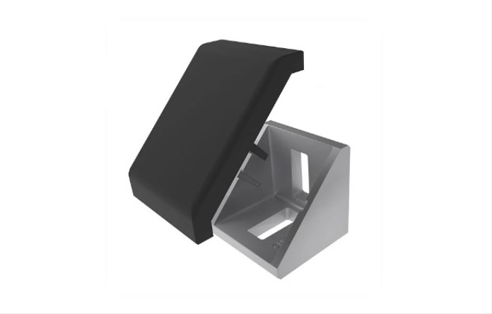 RS PRO M8 Angle Bracket, Connecting Component, Strut Profile 40 mm, Groove Size 10 mm