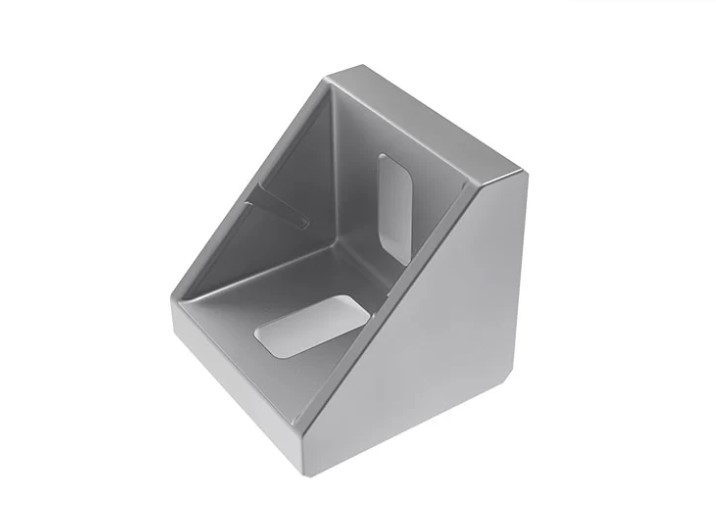 RS PRO M8 Angle Bracket, Connecting Component, Strut Profile 42 mm, Groove Size 10 mm