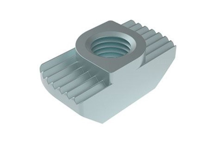 RS PRO M4 T-Slot Nut, Connecting Component, Strut Profile 20 mm, Groove Size 6 mm, Round Tube Size 4 mm