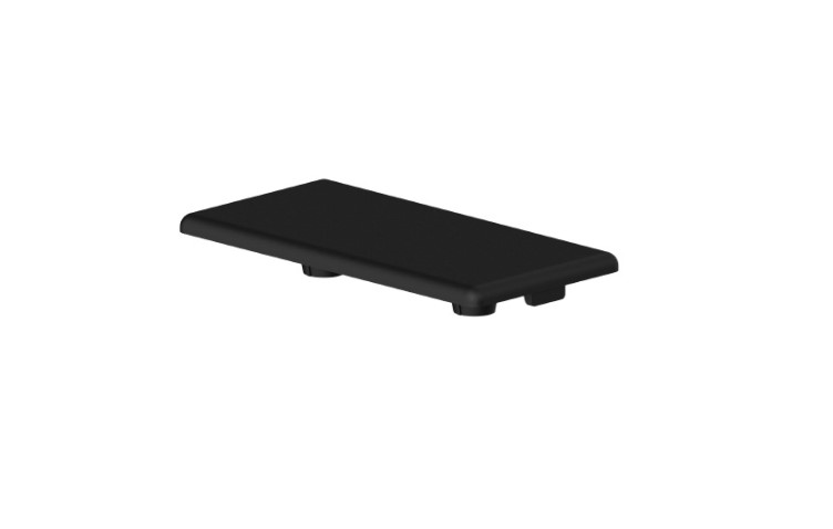 RS PRO Black Plastic End Cap 45 x 45 mm