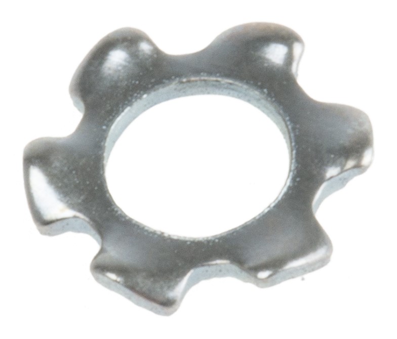 RS PRO Steel Bright Zinc External Tooth Locking Washer, M2.5, DIN 6797A