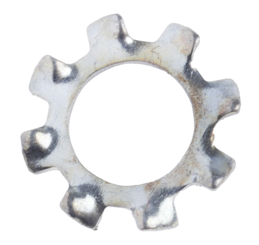 276-869 RS PRO Steel Bright Zinc External Tooth Locking Washer, M4, DIN 6797A