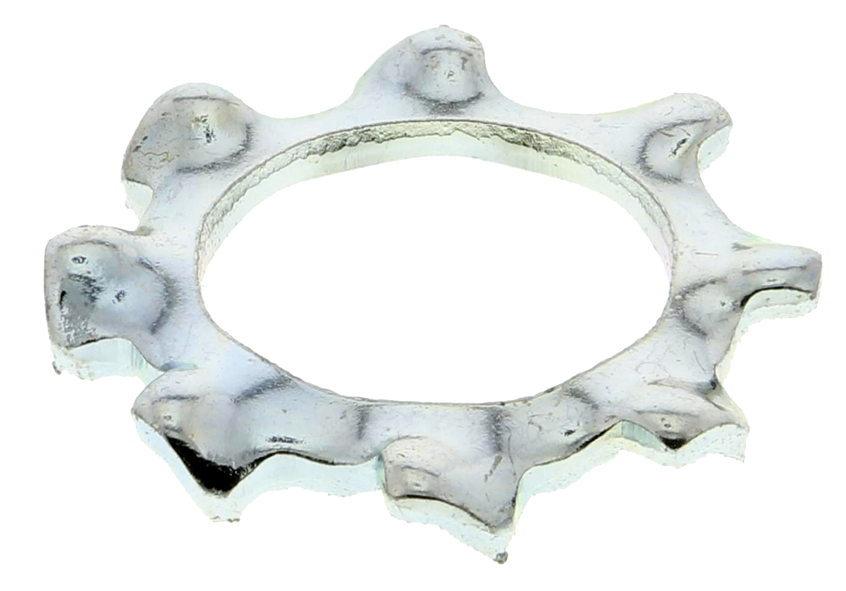 RS PRO Steel Bright Zinc External Tooth Locking Washer, M6, DIN 6797A