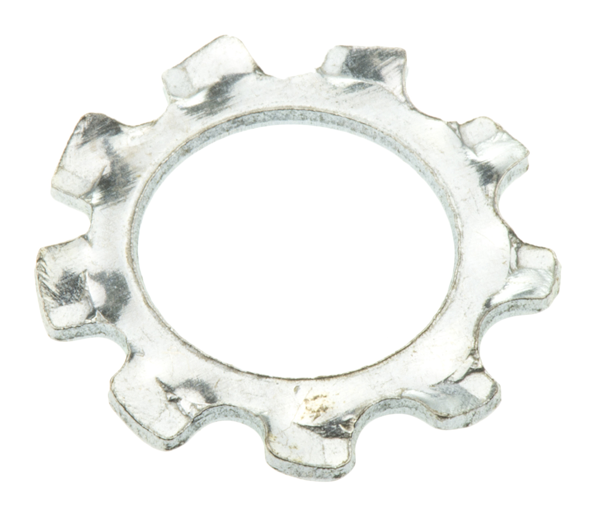 RS PRO Steel Bright Zinc External Tooth Locking Washer, M10, DIN 6797A