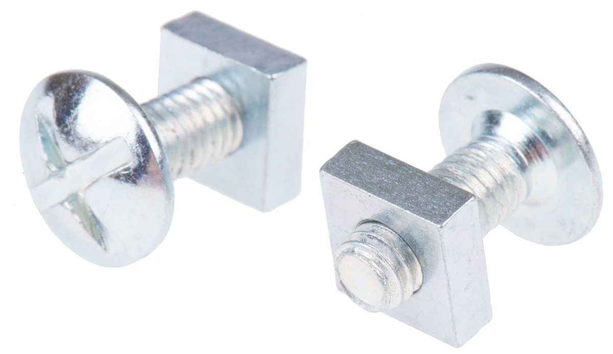RS PRO Bright Zinc Steel Roofing Bolt x 16 mm