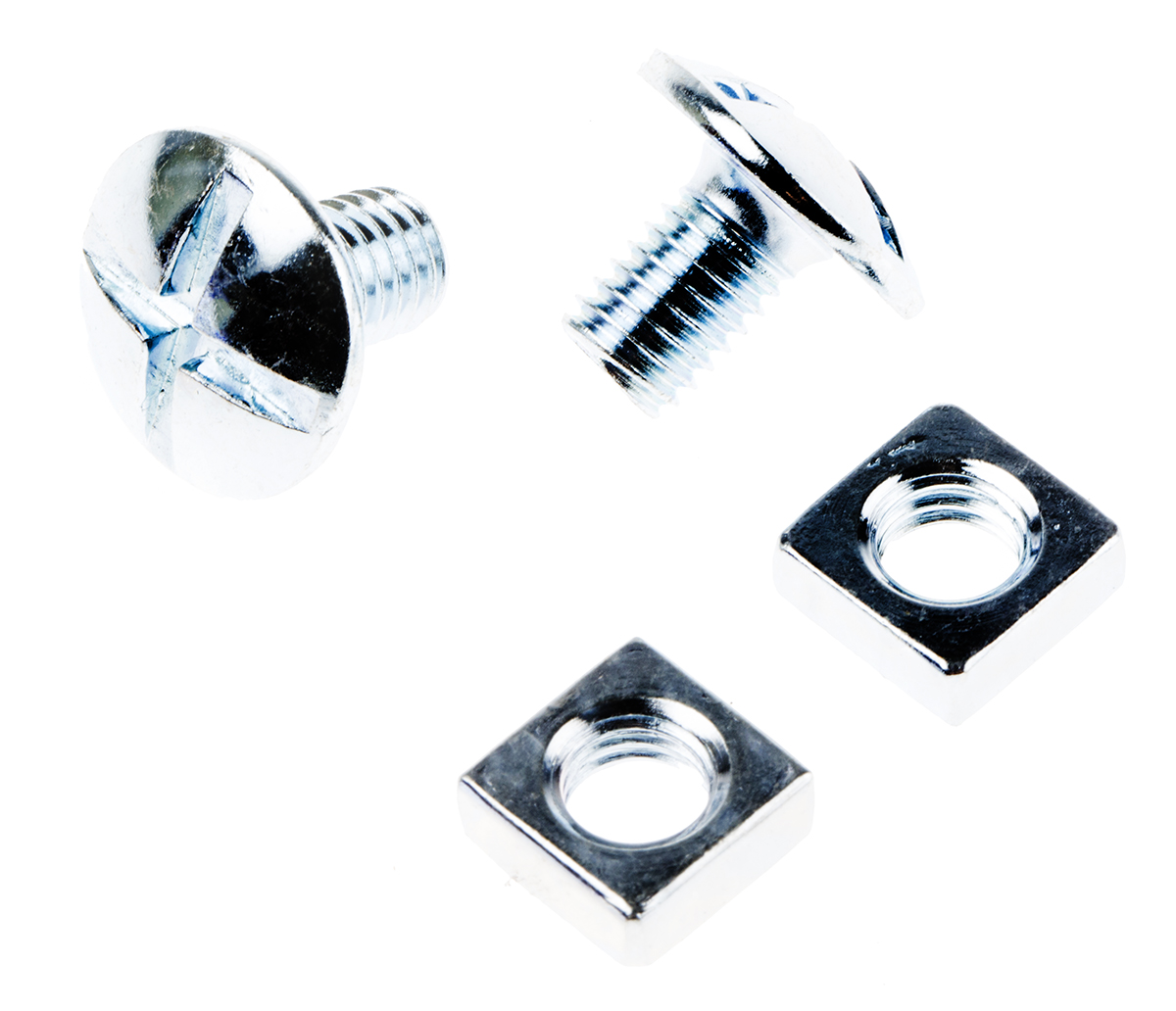 RS PRO Bright Zinc Steel Roofing Bolt x 12 mm