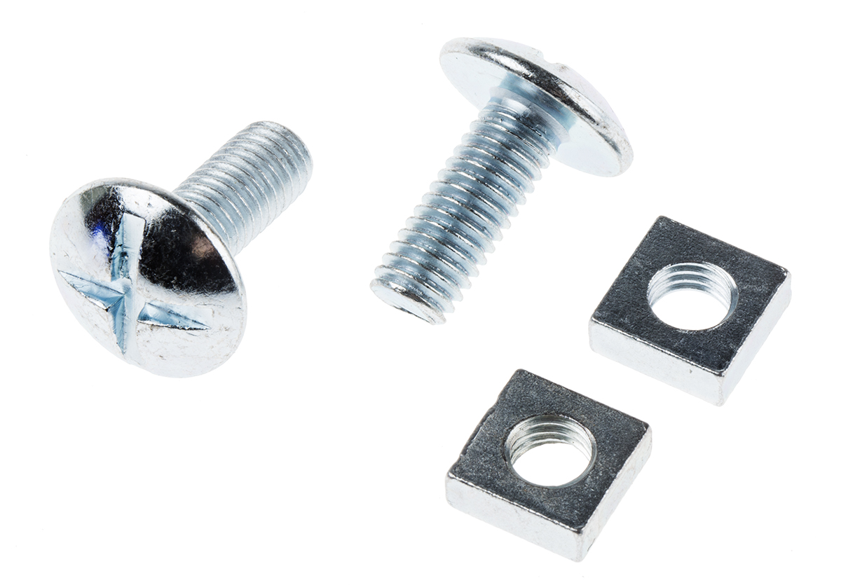 RS PRO Bright Zinc Steel Roofing Bolt x 20 mm