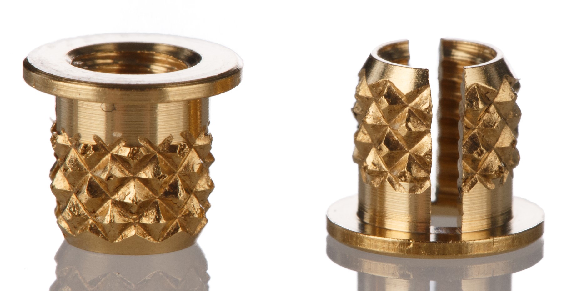 RS PRO Brass Threaded Insert diameter 4 mm 4.78 mm