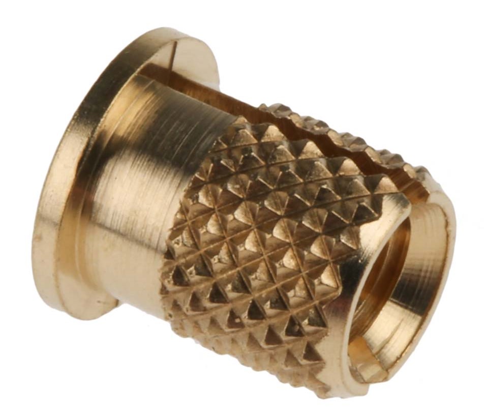 RS PRO Brass Threaded Insert diameter 5.6 mm 7.95 mm