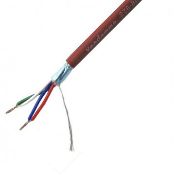 278-801-000 Van Damme Brown Ecoflex Starquad LSZH Series Screened, 3.7 mm OD, 100 m, Brown