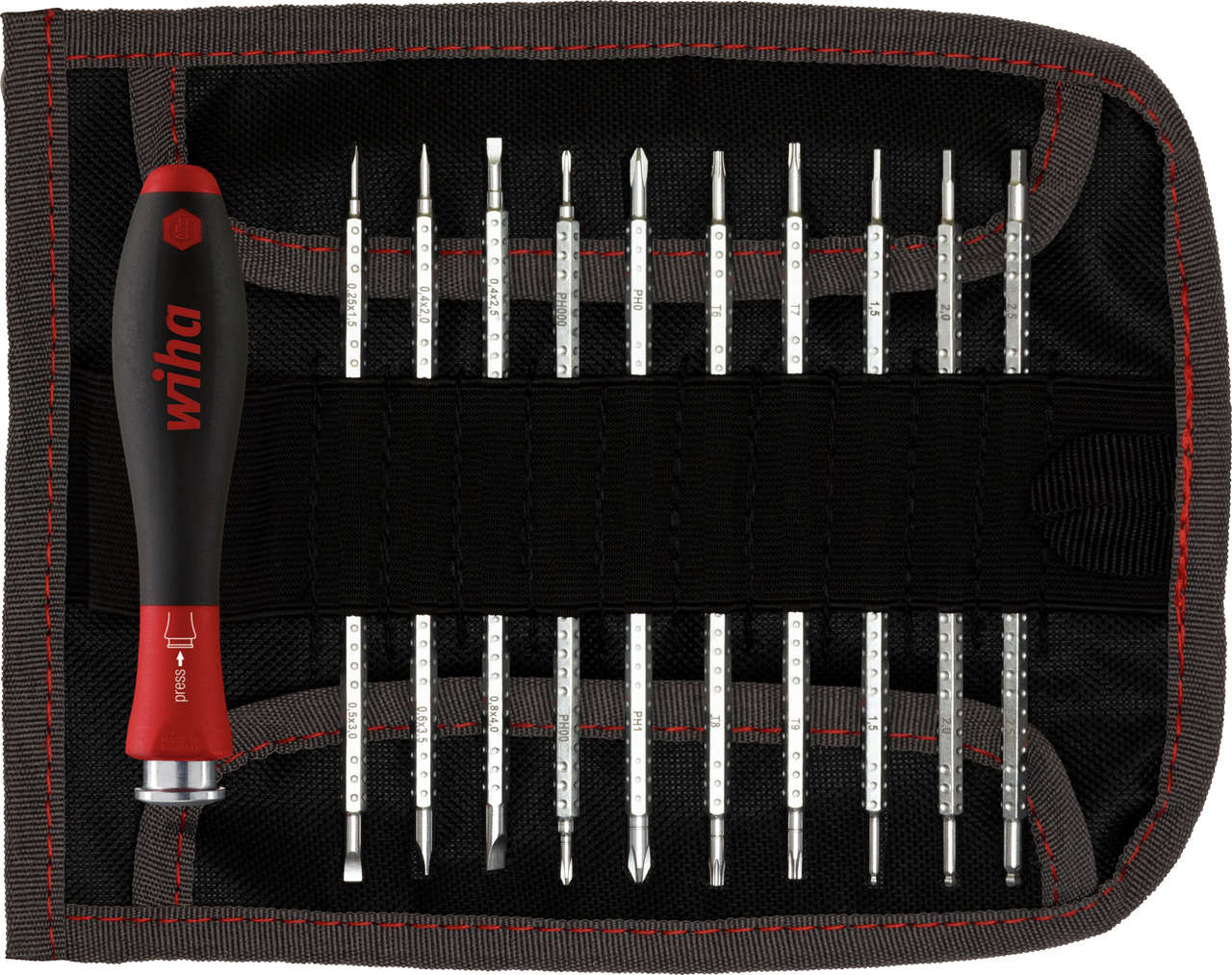 Wiha Interchangeable Standard Screwdriver Set, 12-Piece