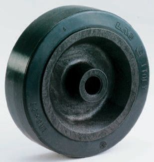 LAG Black Rubber Trolley Wheel, 80 kg