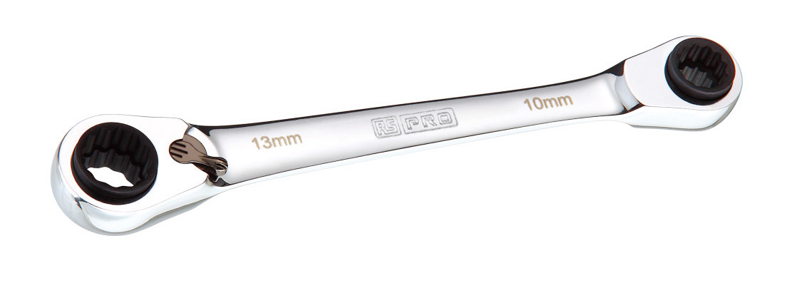 RS PRO Combination Ratchet Spanner, 160 mm Overall