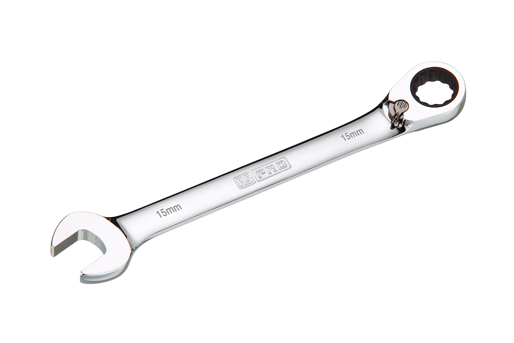 RS PRO Combination Ratchet Spanner, 199 mm Overall