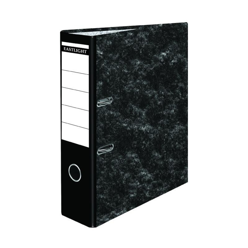 PLASTOREG Grey, Black A4 Lever Arch Clip File