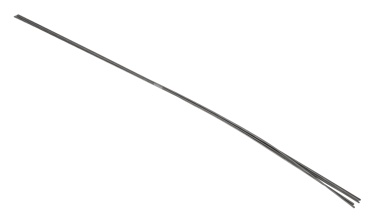 RS PRO Plain Stainless Steel Threaded Rod, M3, 1 m