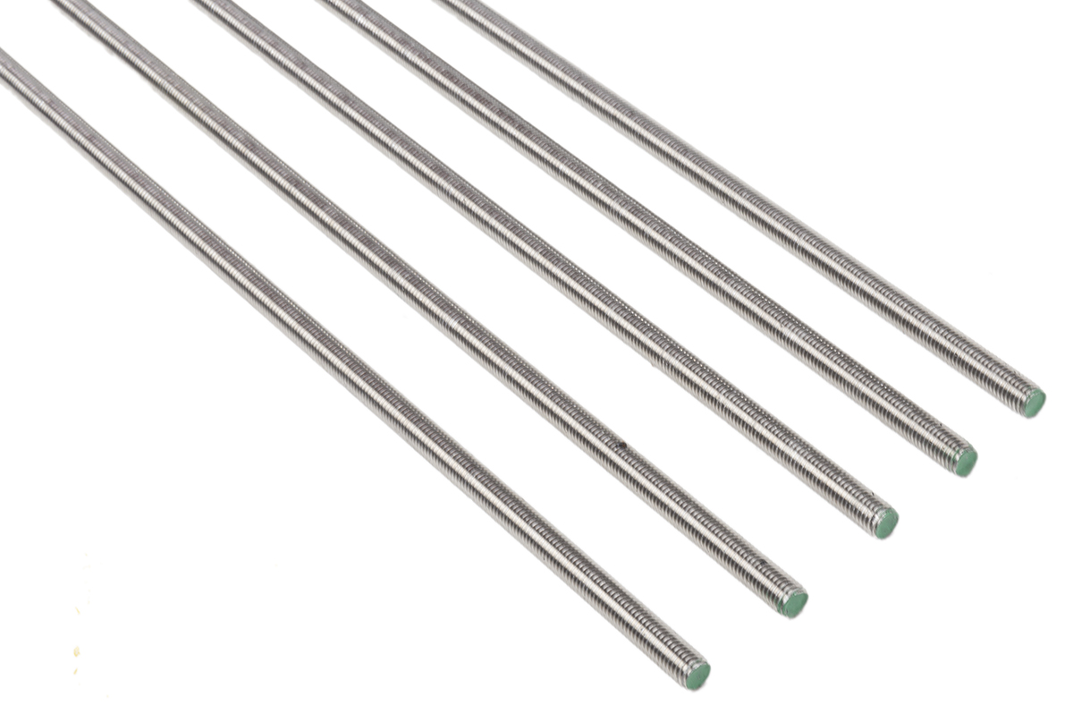 280-414 RS PRO Plain Stainless Steel Threaded Rod, M10, 1 m