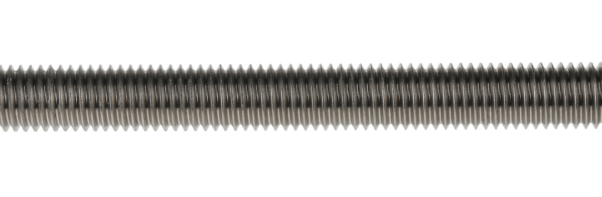 280-420 RS PRO Plain Stainless Steel Threaded Rod, M12, 1 m