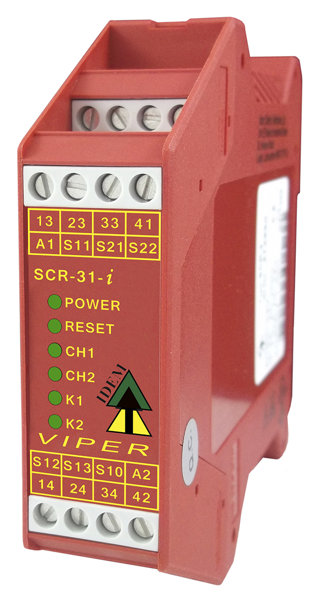 IDEM SCR-31-i Screw Terminals, 24V ac/dc Safety Relay, 3 Safety Contacts, 1