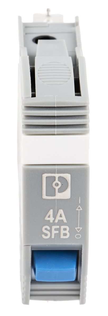 2800839 Phoenix Contact TRABTECH TRABTECH Thermal Circuit Breaker - 1-Pole, Base, 4A Current Rating, 277V ac, 50 V dc