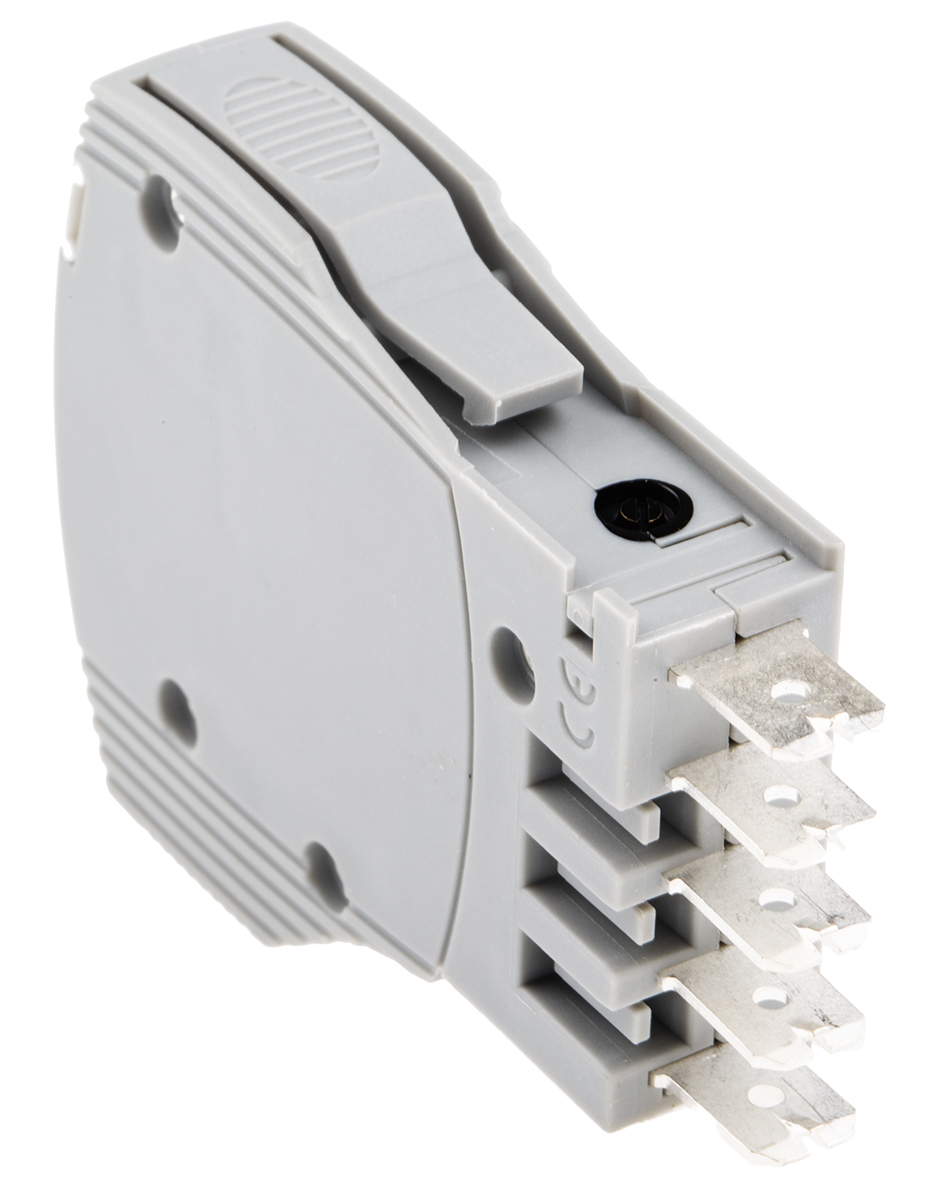 2800839 Phoenix Contact TRABTECH TRABTECH Thermal Circuit Breaker - 1-Pole, Base, 4A Current Rating, 277V ac, 50 V dc